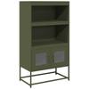 VidaXL High Buffet Olive Green 68x39x123 Cm Steel, Cabinet, Storage Cabinet, High Buffet, Sideboard, Cabinet 853372