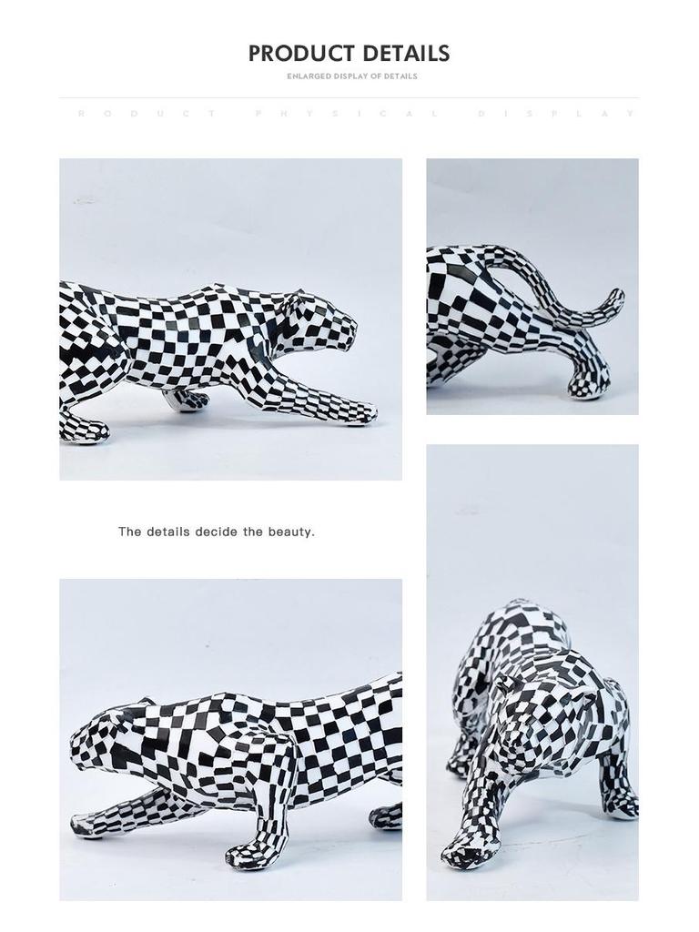 Modern Minimalist Mosaic Cat Figurine for Home or Office Decor