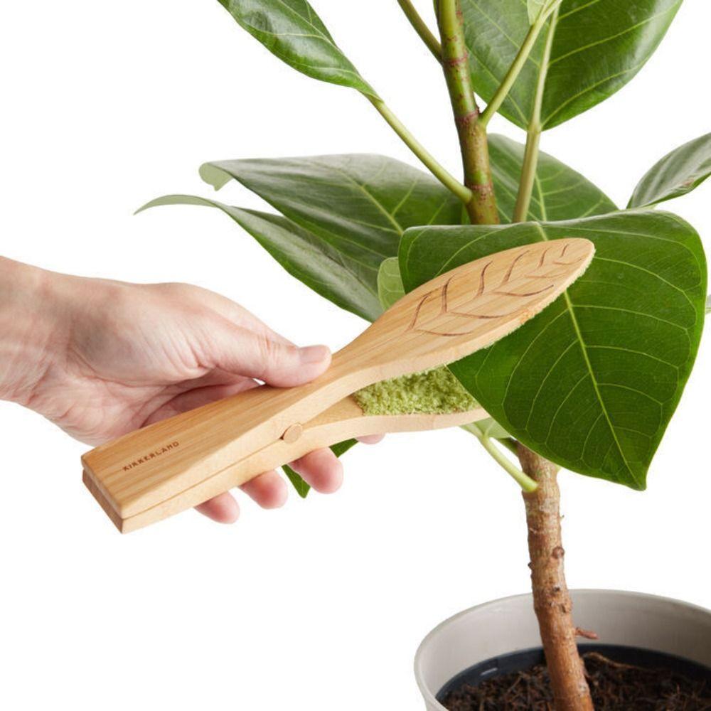 

Wood Handle Leaf Cleaning Tongs Leaf-Shaped Plant Leaf Cleaning Tongs Plant Accessories 25cm