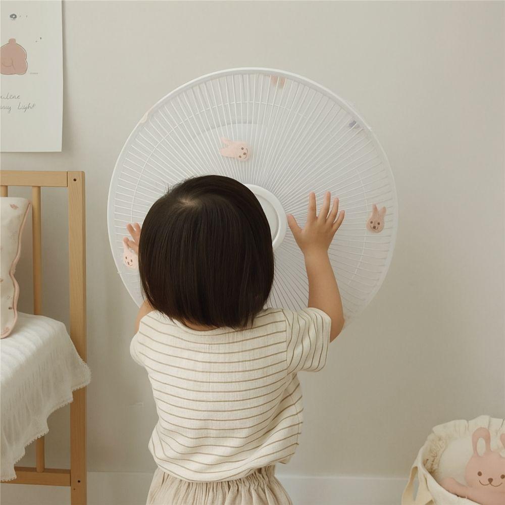 Waterproof Round Electric Fan Cover Bear Embroidery Electric Fan Dust Bag  Office