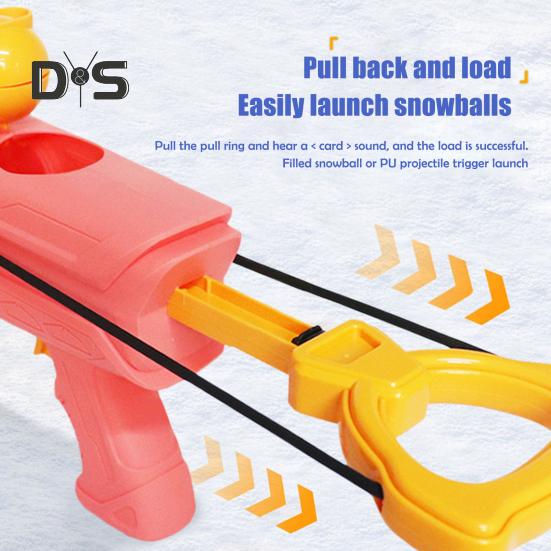 Snow Toys for Kids Snowball Launcher Snow Ball Maker Winter Outdoor Toys Snowball Fight Toy for Kids Adults