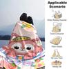 1pc Flower Name blanket Lightweight Flannel Throw for Sofa Bed Travel Camping Livingroom Office Couch Chair