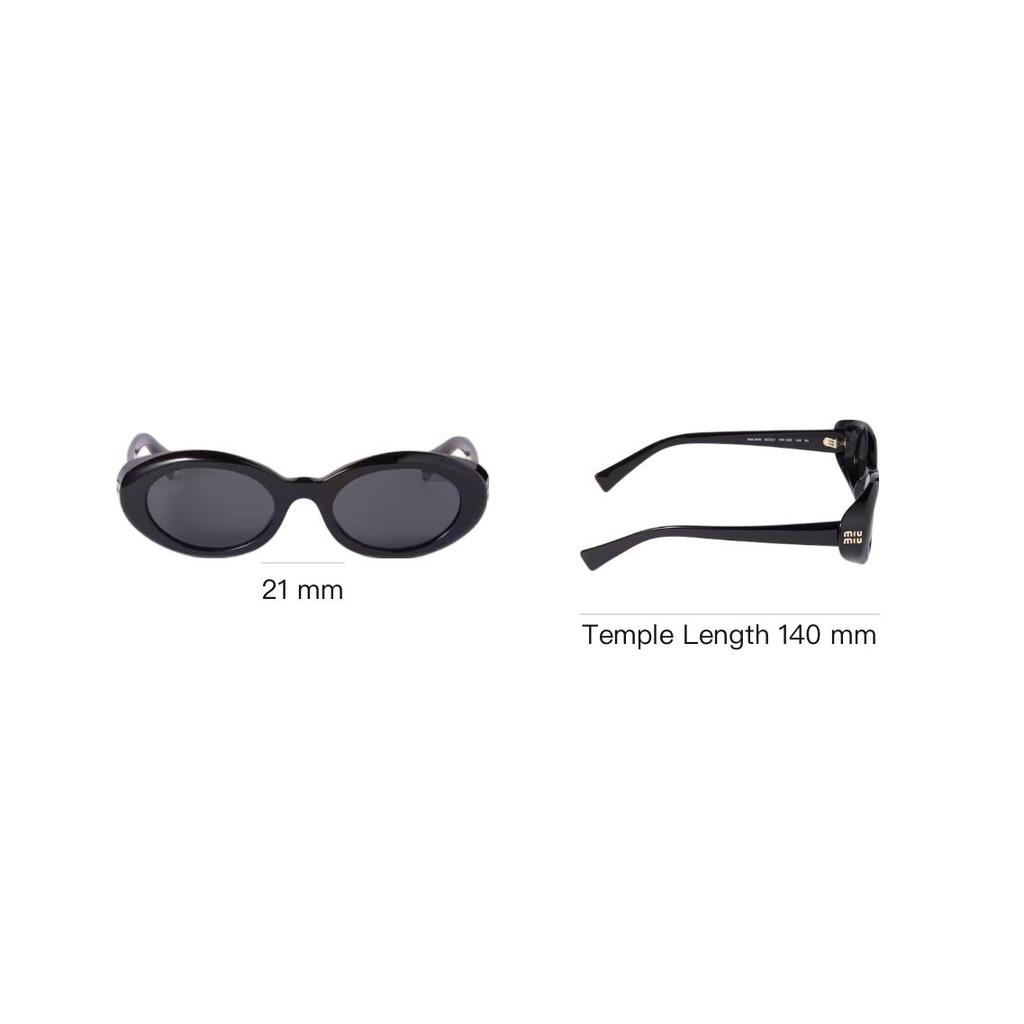 Miu Miu Exquisite Fashion Design Oval Sunglasses Women sunglasses Black SMUB09_E16K_FE08Z_C_052