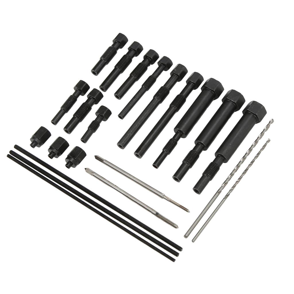 22PCS Set Glow Plug Electrodes Removal Tool Kit Metal Portable Complete with Storage Box