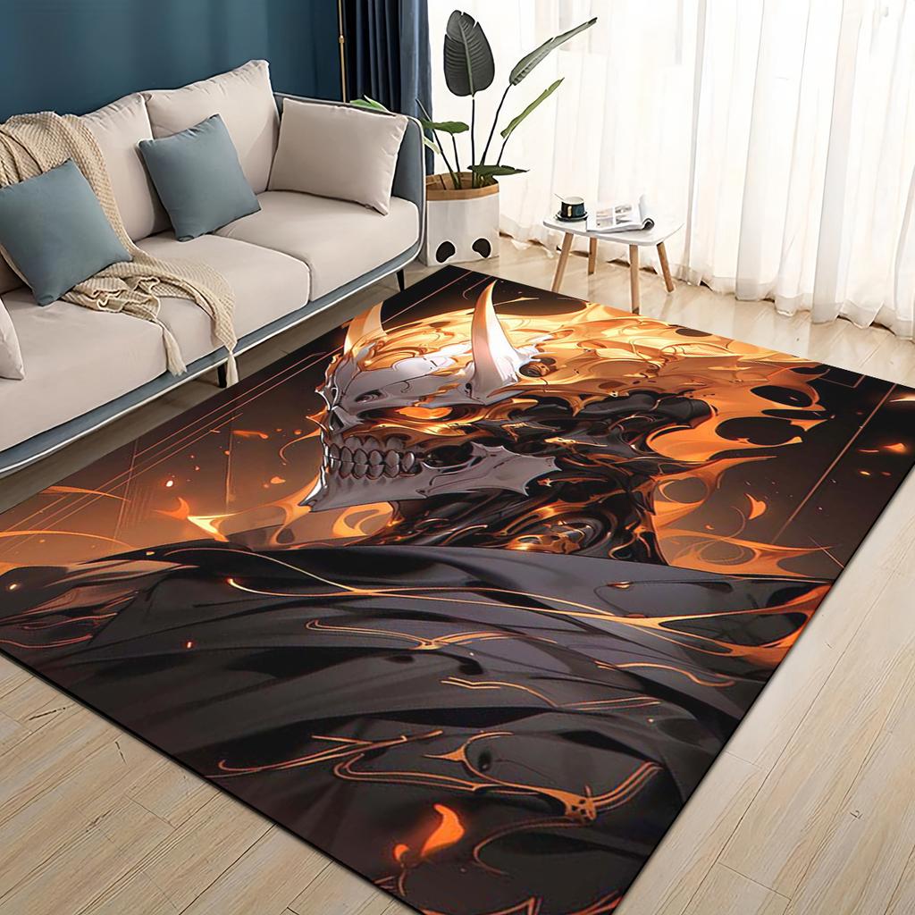 3D Kreskówkowy Bleach Kurosaki Ichigo Dywanik Anime do Salonu Sypialni Domu Dekoracja Sofy, Mata Podłogowa Antypoślizgowa do Zabawy dla Dzieci