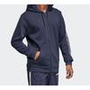 Adidas Sporty Knit Hooded Jacket Men Outerwear Blue DQ3117