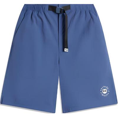 Li Ning Sports Lifestyle Series Loose Solid Color Simple Casual Shorts Men Shorts Sea-Salt-Blue AKSU939-1