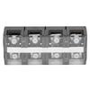 Terminal Block 2 Row Electric Wire Barrier Screw Strip for Power Supply with Cover AC600V