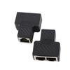 2PCS 3.5MM Male 3‑channel Network RJ45 8‑core Jack Splitter Adapter POE Network Distributor