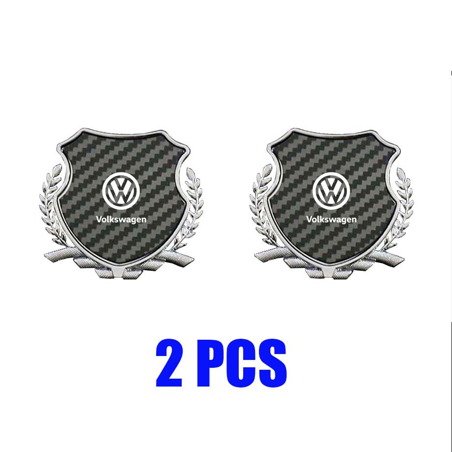 Zinc Alloy Car Fender Emblem Window Badge for VW GTI Golf R Tiguan Polo T-ROC JETTA PASSAT TOUAREG Personalized Badge