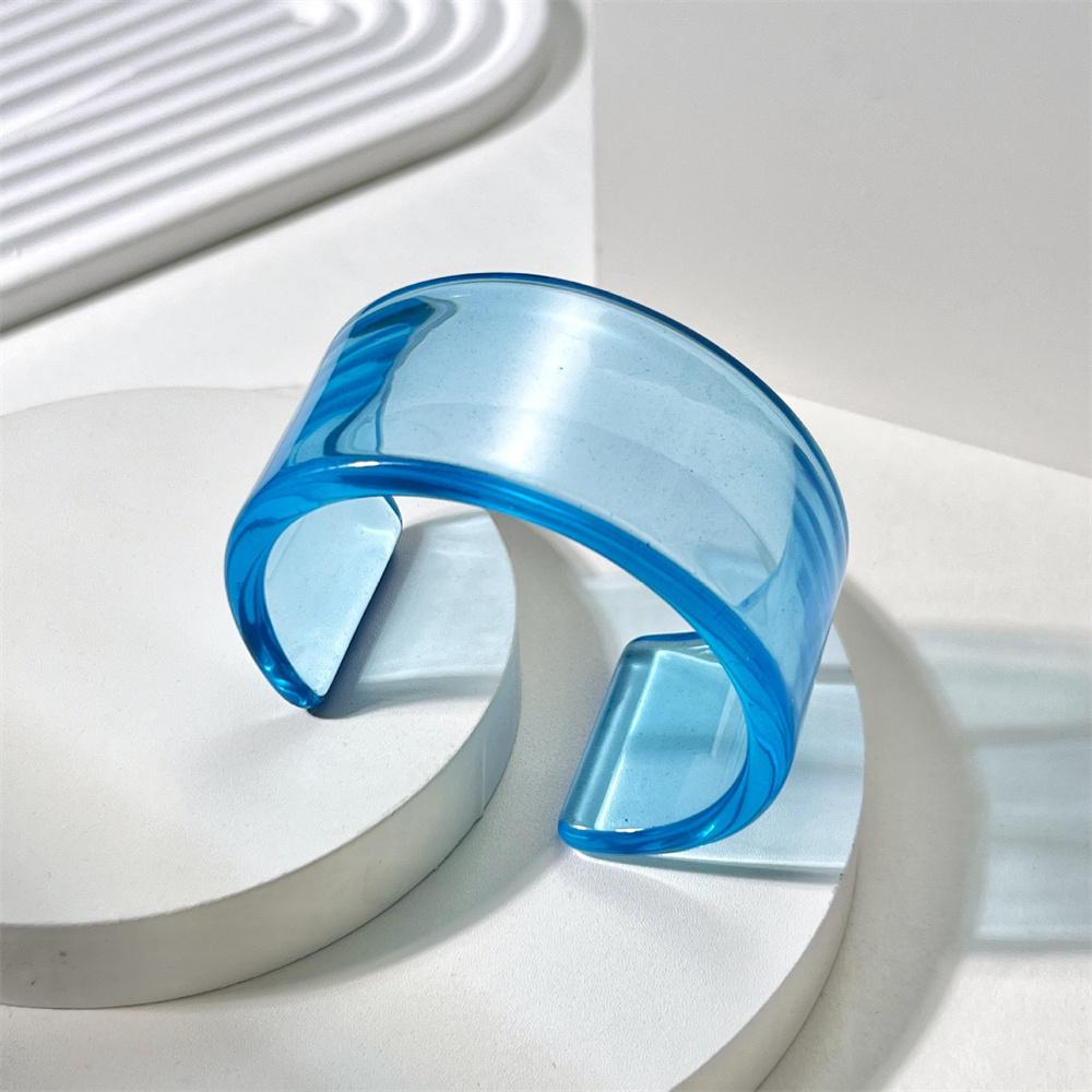 Fashion Cute Open Mouth Sweet Acrylic Bangle Temperament Texture Charm Daily Casual Resin Half Suitable The General Trend Public
