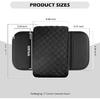 Thickened Car Center Console Cover Diamond Lattice Design,Soft Arm Rest Covers For Car With Storage Pockets,PU Leather Middle Console Covers Fit For