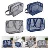Mesh Toiletry Bag Portable Travel with Handle Storage Bag Shower Essentials Makeup Bag Bath Bag Gym Bag for Guys Women Men Girls