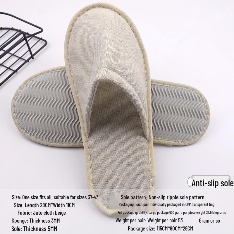 Disposable Non-slip Slippers for Hotels, B&Bs, and Beauty Salons