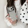 Polka Dot Anti-Drop Case for iPhone 15/16/17 Pro Max with Mirror Surface