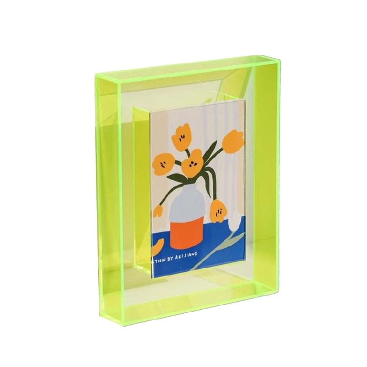 1PC Acrylic Picture Frame Photo Holder Photo Poster Desktop Wall Hangings Display
