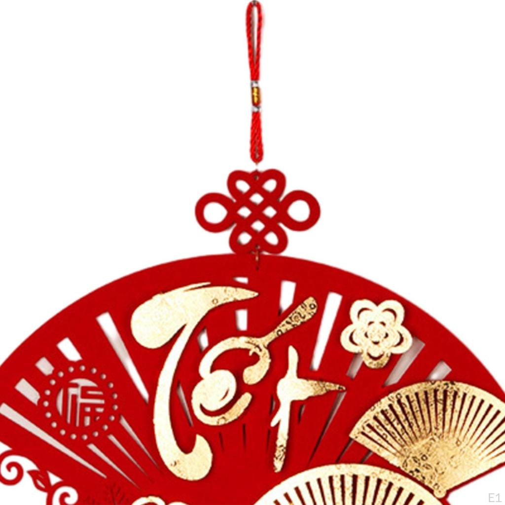 Chińska wisząca dekoracja na Rok Wiosenny Znak na drzwi Festiwalu Wiosny Dekoracja księżycowa Błyskotka z frędzlem