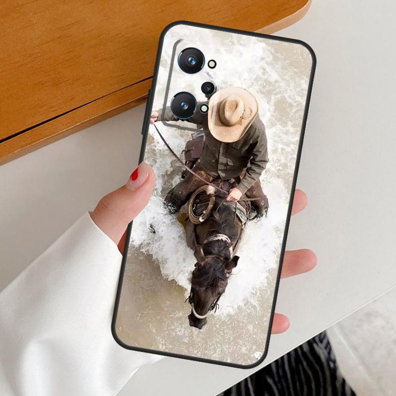Rodeo Cowboy Lasso For Realme C67 C55 C53 C51 C35 C33 C31 C30 C25s C21Y GT Neo 6 GT5 9 10 11 12 Pro Plus Case