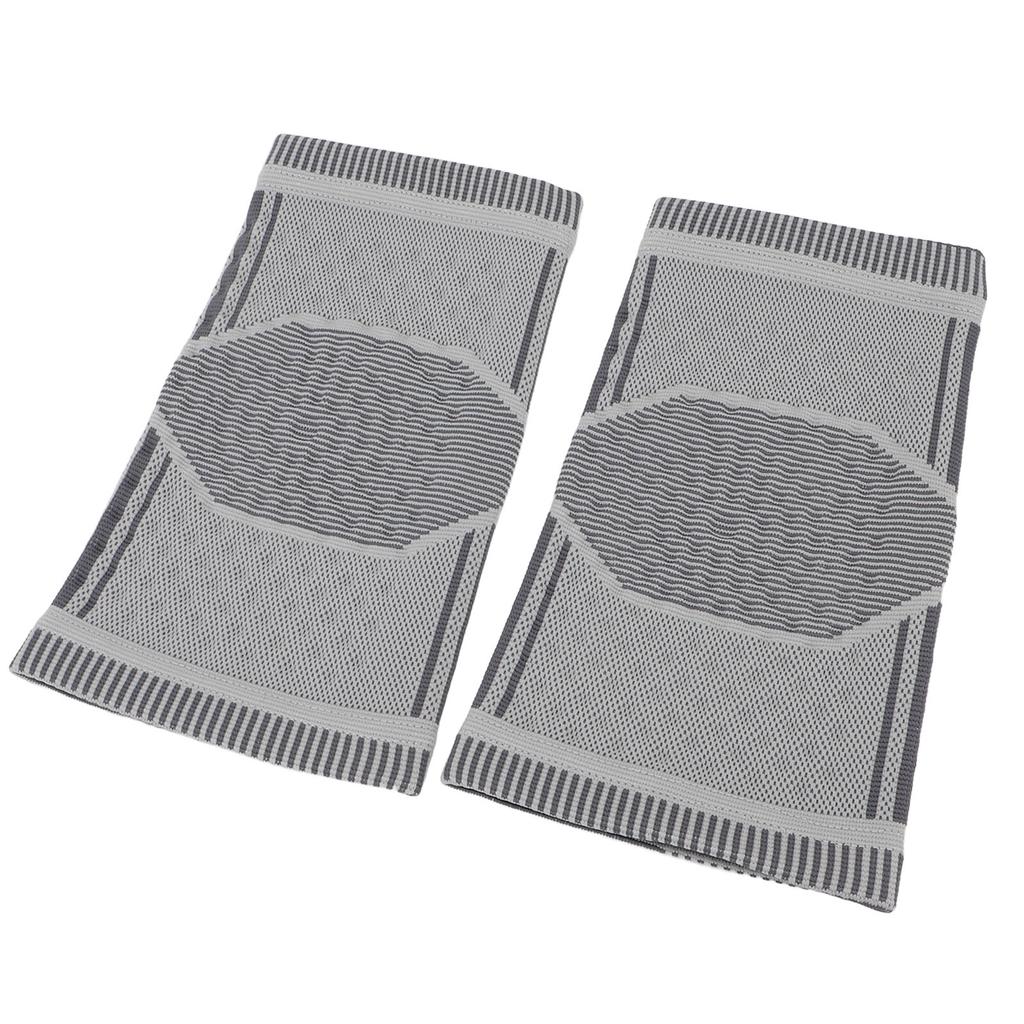 1 Pair Self Heating Knee Sleeve 360 Degrees Wrap Highly Elastic Soft Breathable Wormwood Knee Heating Sleeve for Winter