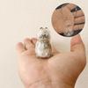 Cat Hair Storage Bottle Transparent Pet Fur Keepsake Keychain for Collecting Cat Dog Hair Pet Memorial Urn for Cat Lovers