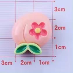 Artificial Resin Flat Back Fruit Design Fridge Magnet for Souvenir and Home Decor