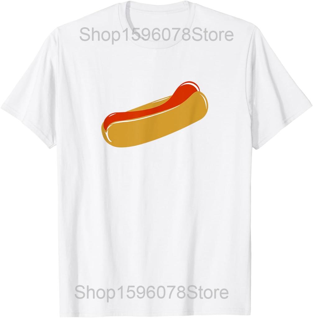 Funny Meme Hilarious Hot Dog Lovers T Shirts Men Cotton Humor Streetwear Tee Shirt Short Sleeve Unisex Hotdog Loose Clothing