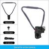 Neck-Mounted Magnetic Bracket for First-Person View Shooting: Outdoor Sports Camera & Phone Holder for Climbing, Fishing, and Cycling