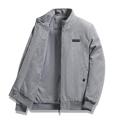 Frühling und Herbst Cord Jacke Herren Jacke Frühling Stehkragen Jacke Männer
