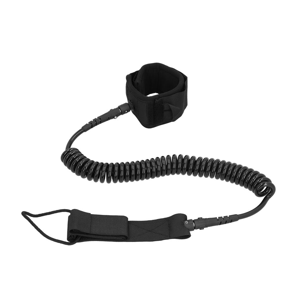 Surfboard Leash Stand Up Paddle Board Leg Ankle Rope Surfing Protection Safety Guard for Flatwater PaddlingBlack