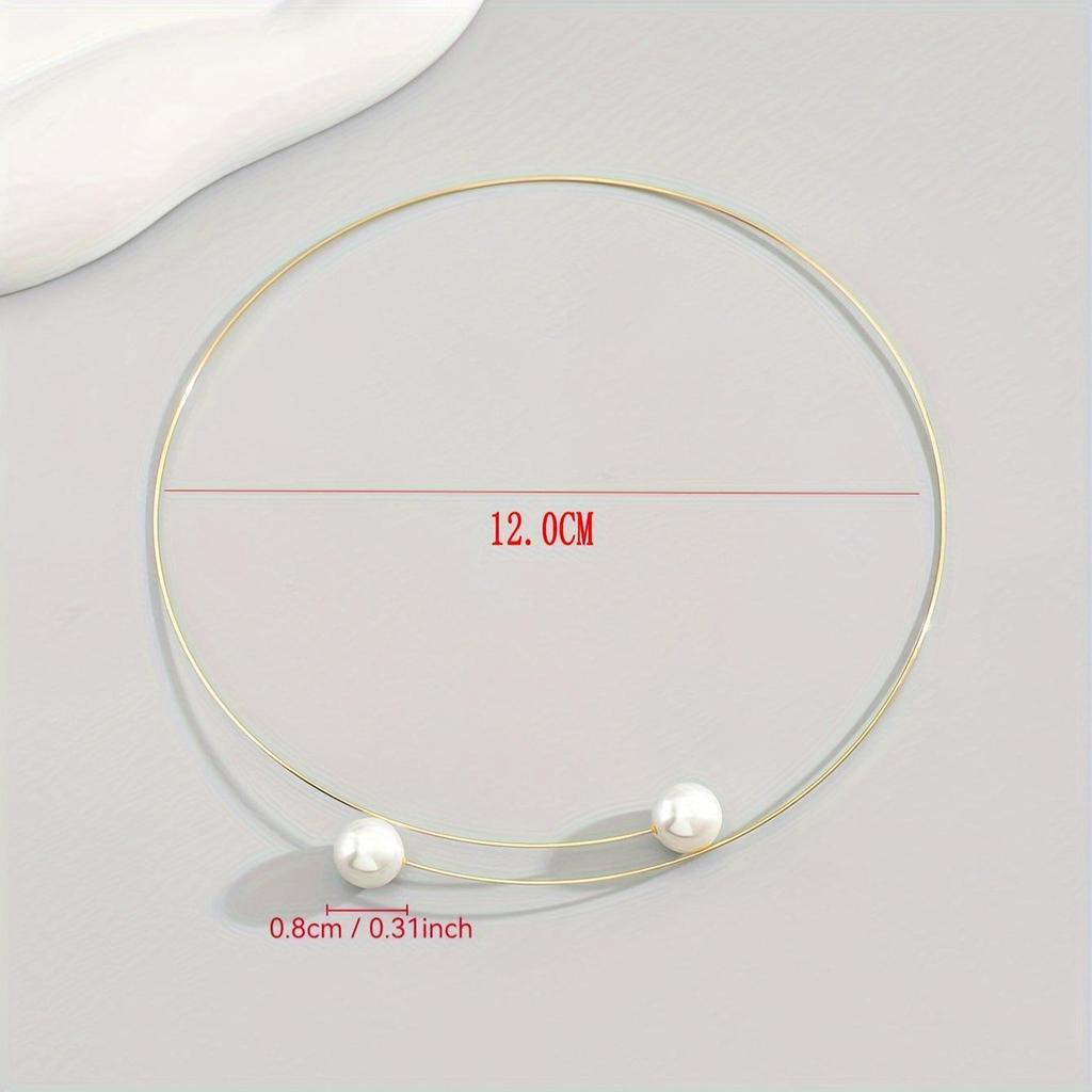 Pearl & Steel Adjustable Choker: Fashionable, Versatile Necklace with European-American Design