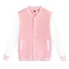 Solid Color Jacket Baseball Clothing Workwear Baseball Shirt Women's Cardigan Coat