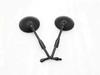 Side View Mirror Set Matt Black Fit For Royal Enfield Bullet Classic 350,500CC