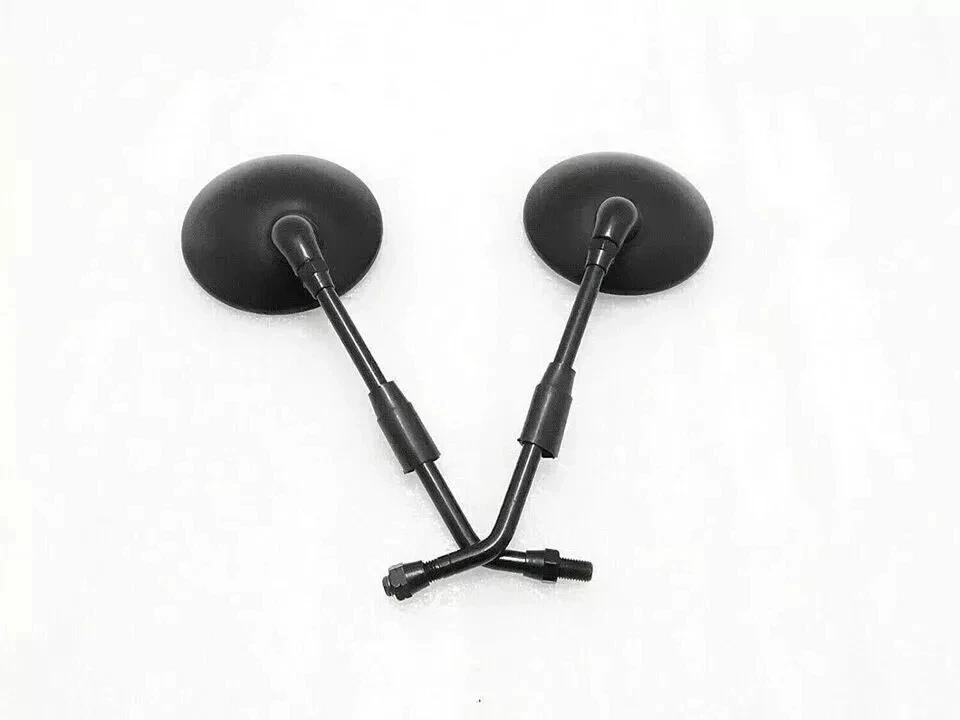 Side View Mirror Set Matt Black Fit For Royal Enfield Bullet Classic 350,500CC
