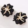 Women's Elegant Flower Starfish Charm Rhinestone Ear Studs Fashion Earrings Gift