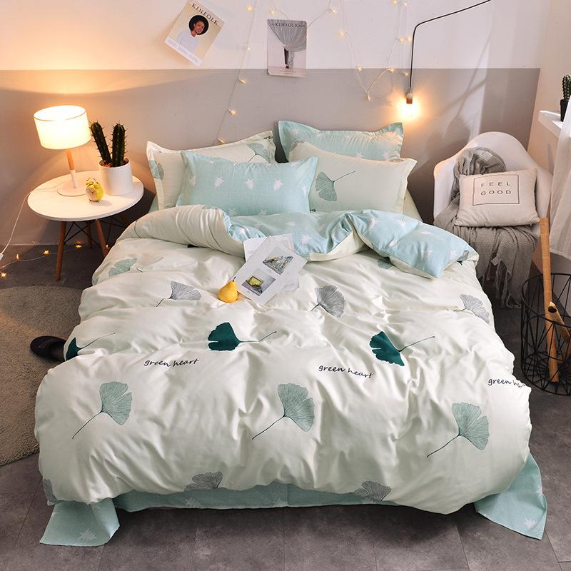 Bettwäsche-Sets, Bettbezug aus Baumwolle, für Einzelbett, Doppelbett, Queen-Size-Bett, Bettdecke/Bettbezug, Leinen-Set