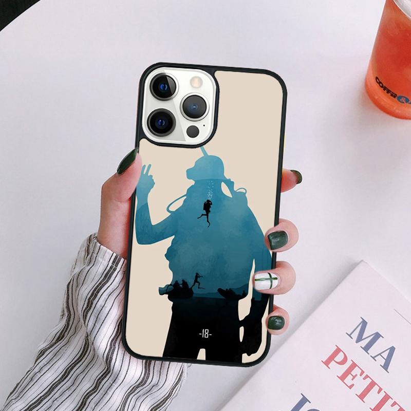 

Diver Down Scuba Phone Case For iPhone 17 Air 14 13 12 16Pro Max 15 Plus Max Cover Shell coque iPhone 14pro