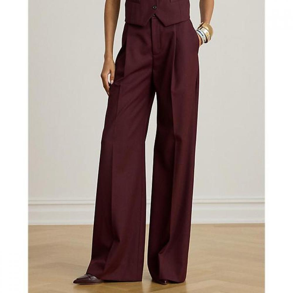 Lauren Ralph Lauren Wool Blend Twill Wide Leg Pants Model Wmlrpntsbv20328600