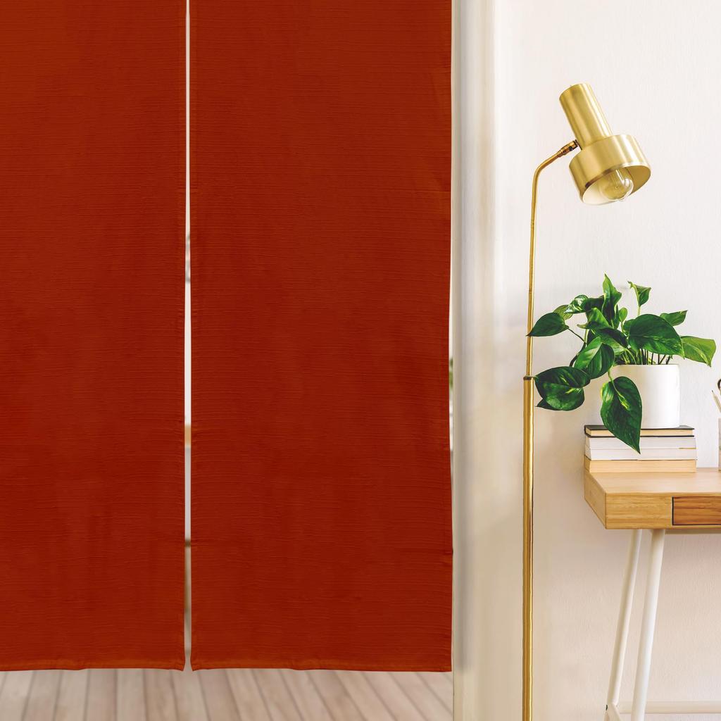 Stilvoller Noren Raum Privatsphäre Uni Natur Erhältlich in Breiten und 170cm Hergestellt in Japan Vorhang, Raumteiler, Vorhang, Lang, Farbe, Muji, 100% Baumwolle,
