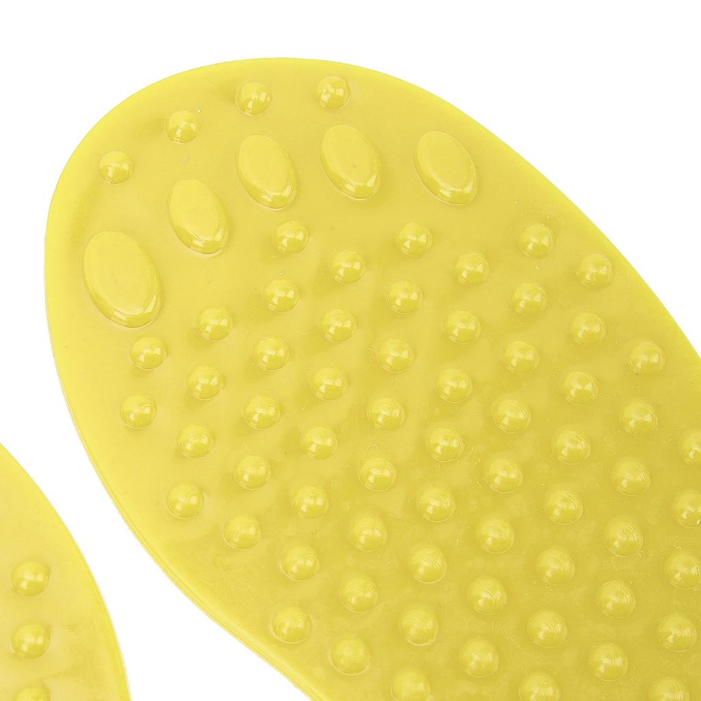 2Pair Foot Shaped Floor Markers PVC Non Slip Educational Footprint Markers for Preschool Classroom Kindergarten Yellow