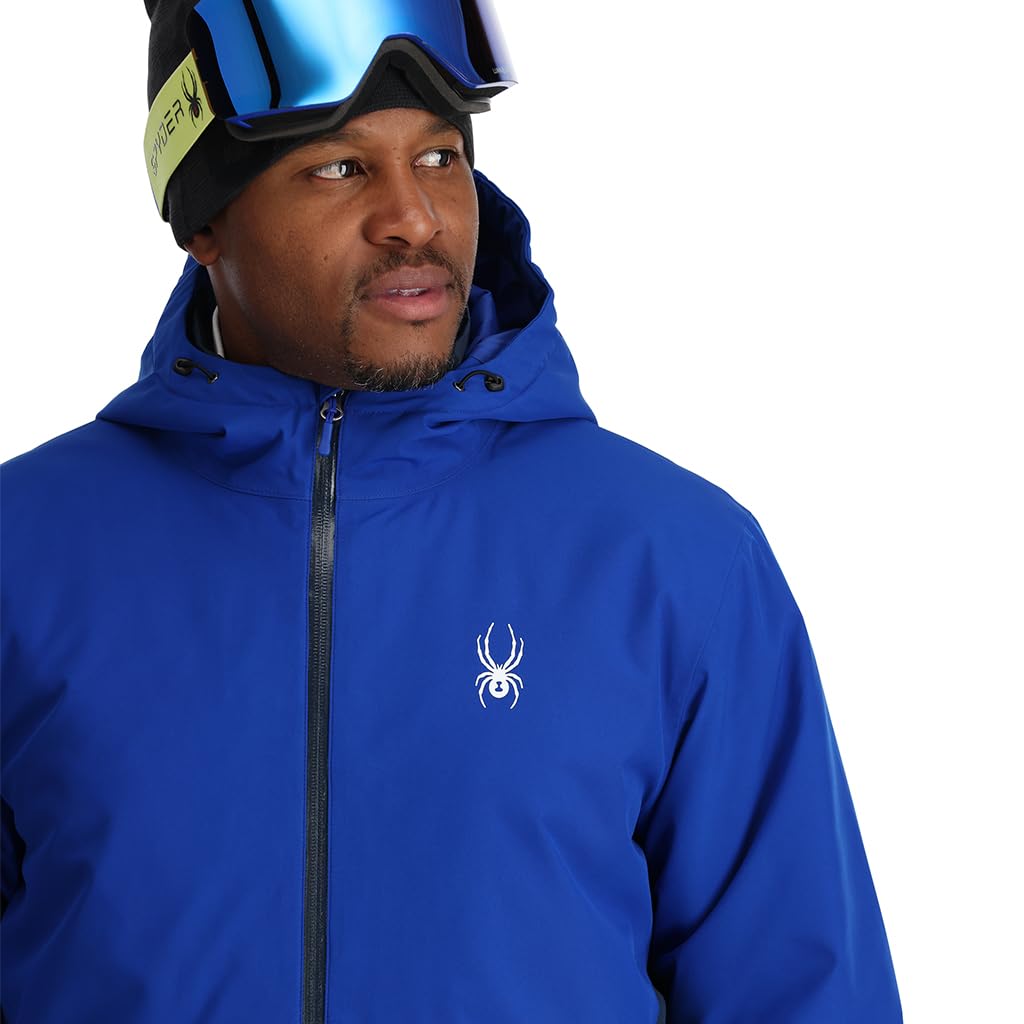 Spyder Insulated Ski Jacket GRAND 3 IN Electric Size L Men's (EXO SHIELD Breathable, 3-in-1) [38SA075344 / 1] Outerwear, Blue,