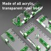 Magnetic Base Pocket Acrylic Check Bubble Level Tool Mini Level Tool Construction Tool with 90°/180° Level Bubbles