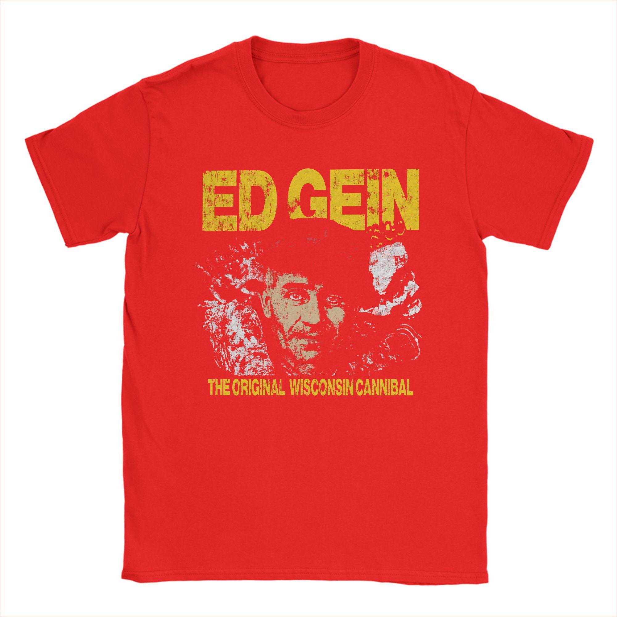 

Мужские футболки Ed Gein 100% Хлопок Повседневные футболки С круглым вырезом Футболки с коротким рукавом Новое поступление S