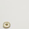 5Pcs Starfish Flocking Metal Buttons Double-Sided Nylon Coat Gold And Silver Clothing Buttons Women'S Clothing Jacket Buttons