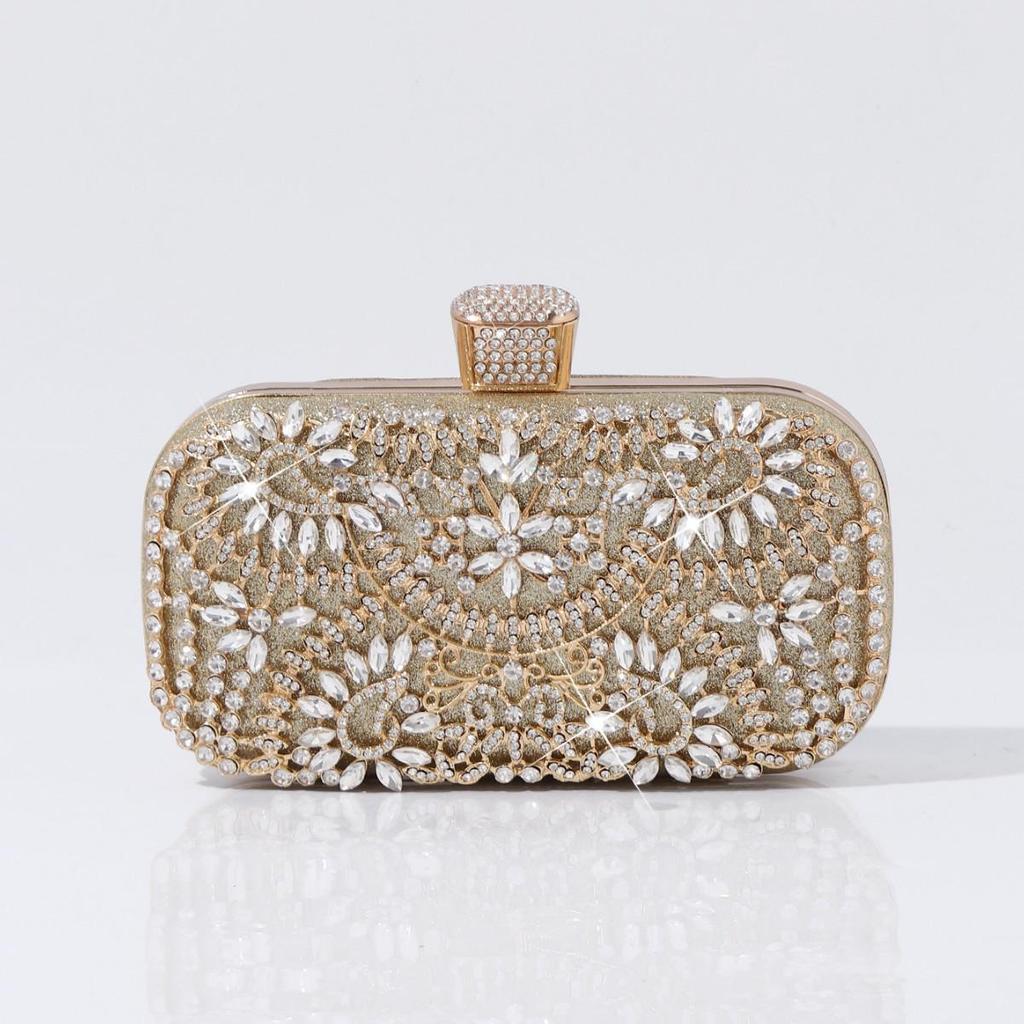 Elegant strassclutch - Europeisk amerikansk mode aftonväska