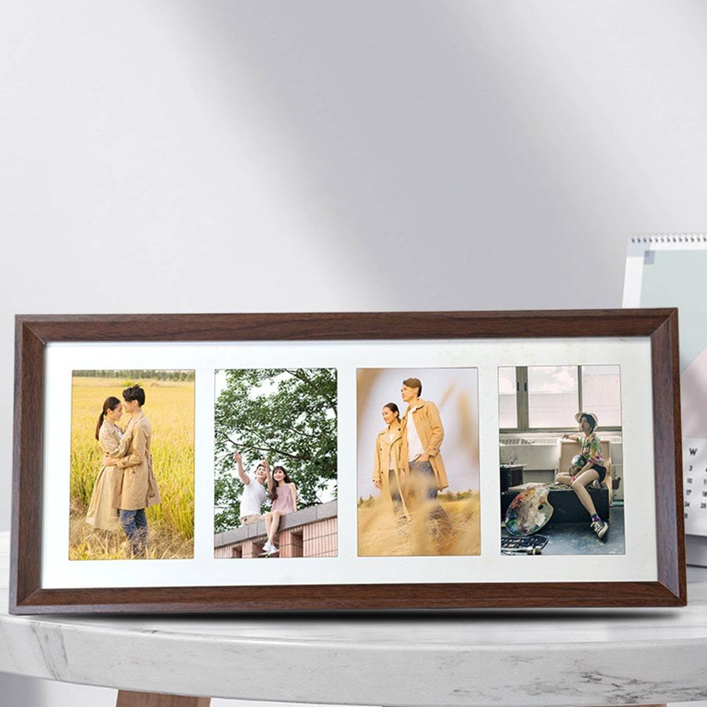 Modern 6 INCH Collage Photo Frame Stand - Up High Definition Tabletop Frames Wooden Durable Photo Frames Desktop Decor