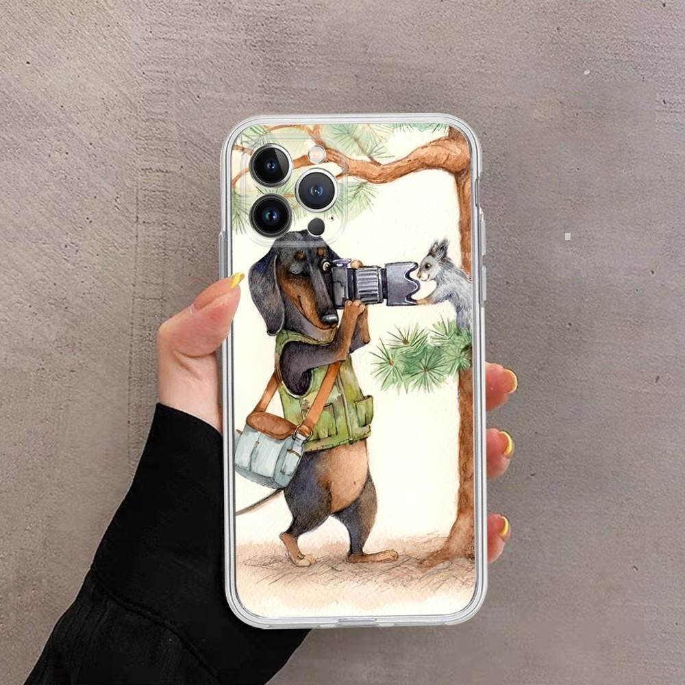Dachshund Dog Phone Case For iPhone 14 11 12 13 Mini Pro XS Max Cover 6 7 8 Plus X XR SE 2020 Funda Shell