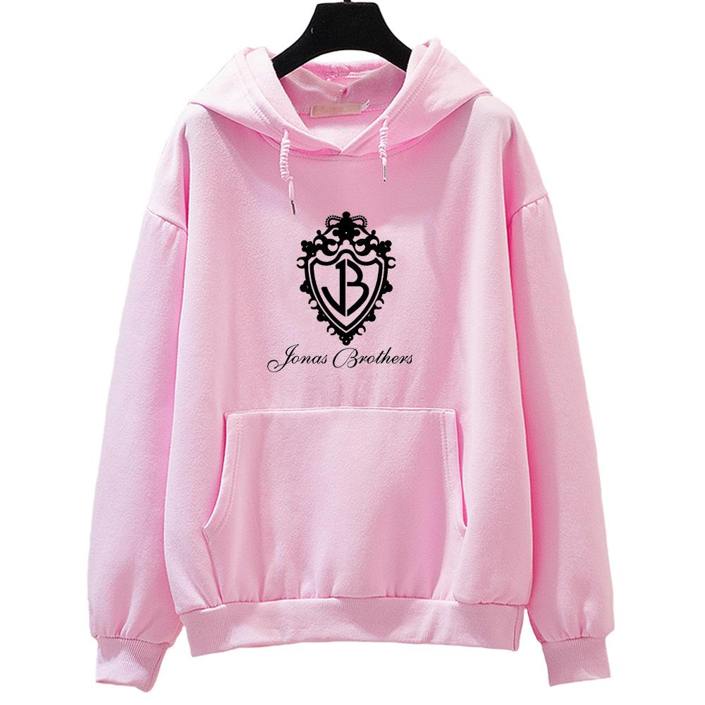 Jonas Brothers Classic Logo Hoodies Graphic Print Sweatshirts Men Women Long Sleeve with Hooded Pullovers Fashion Tops