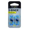 NITEIZE Microlock Plastic Carabiner 2P Blue Japanese S-Biner LSBPM-03T-2R3 (Genuine Product)