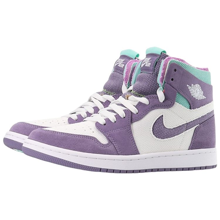 Air Jordan 1 High Zoom Comfort Tropical Twist Men Sneakers Purple White Daybreak CT0978-150
