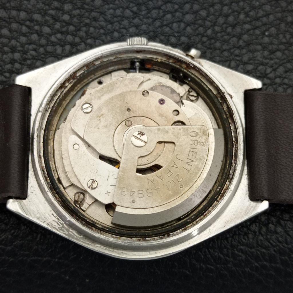 VINTAGE ORIENT AUTOMATIC 46943 JAPAN MENS ORIGINAL DIAL WATCH A701895-5 R207-a701895